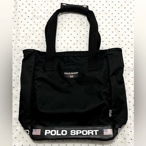 Vintage Polo Sport by Ralph Lauren Tote Bag - Black
